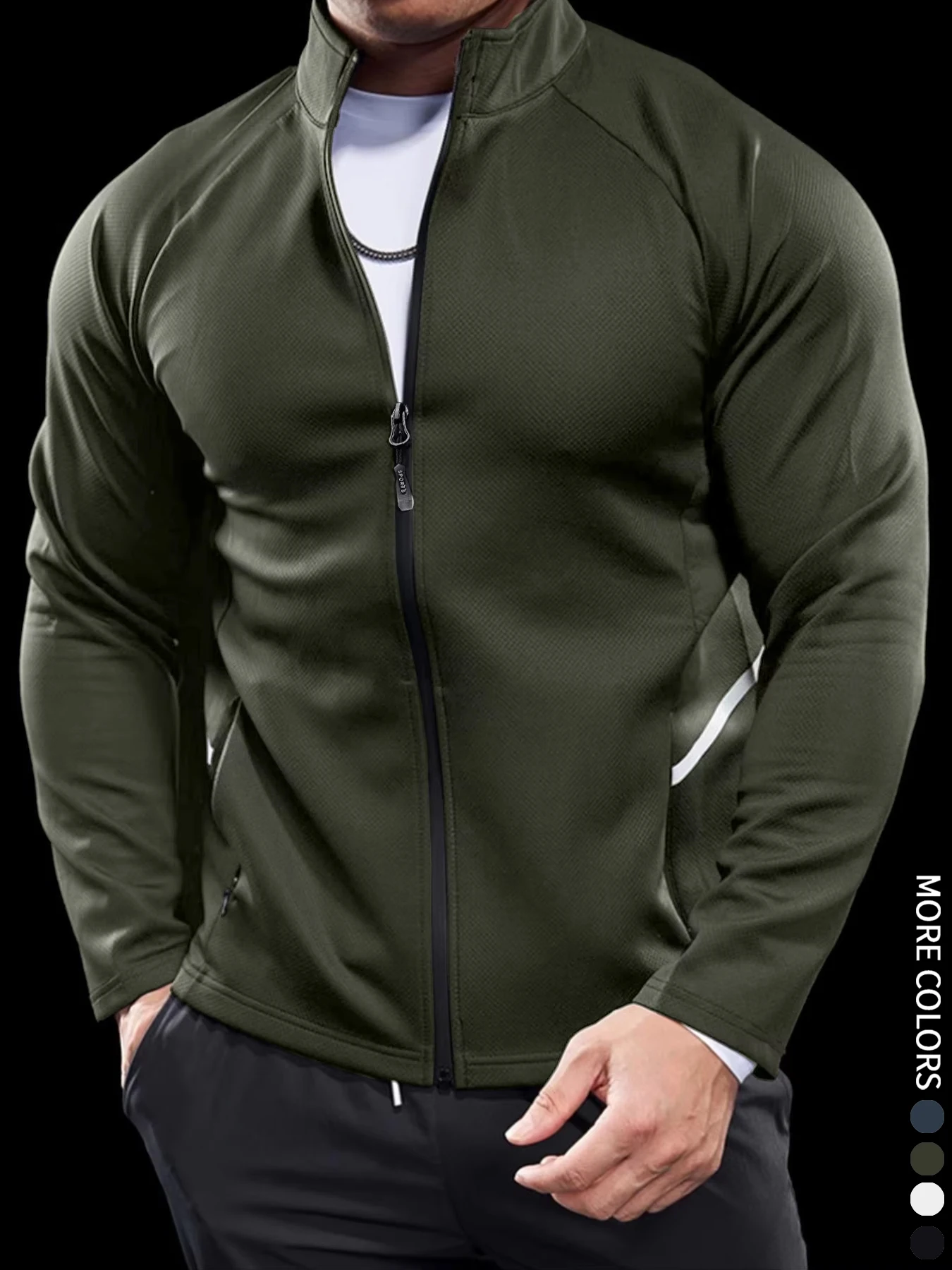 Men\'s Jackets, Training Wear Jackets, Muscle Curves, Fitness Casual, Lightweight, Slim, Quick Dry, Running, Boyfriend\'s Gift