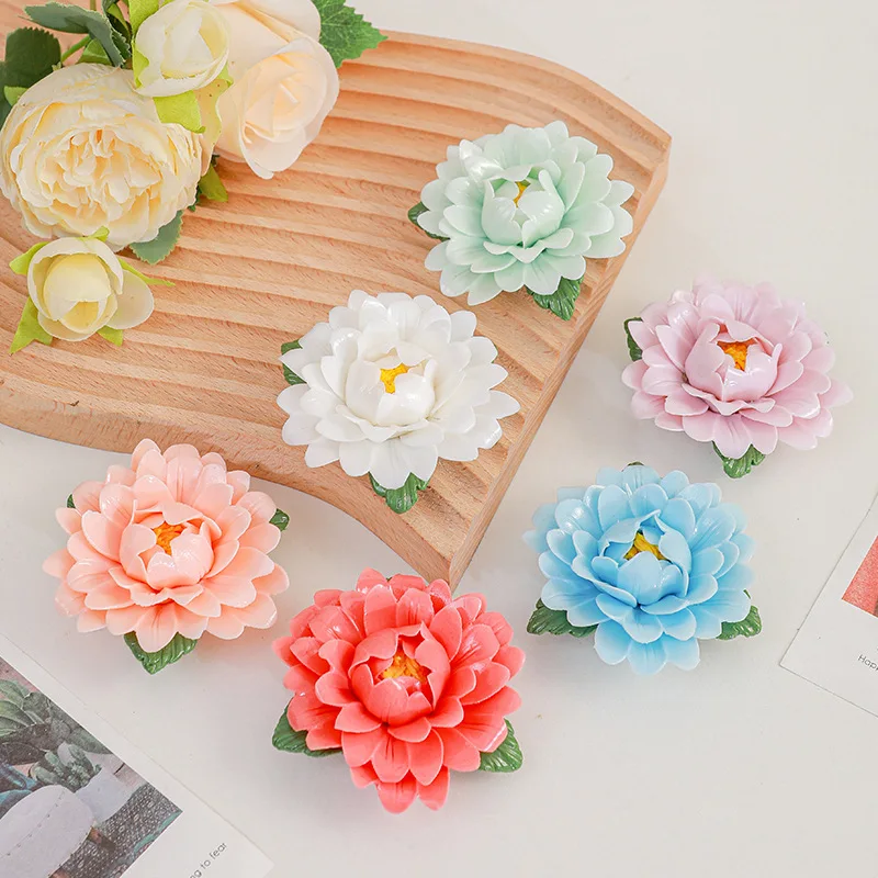 

Creative Ceramic Flower Fridge Magnets Pretty Handmade DIY Simulation Flower Refrigerator Magnet Home Decoration Ornament Gift
