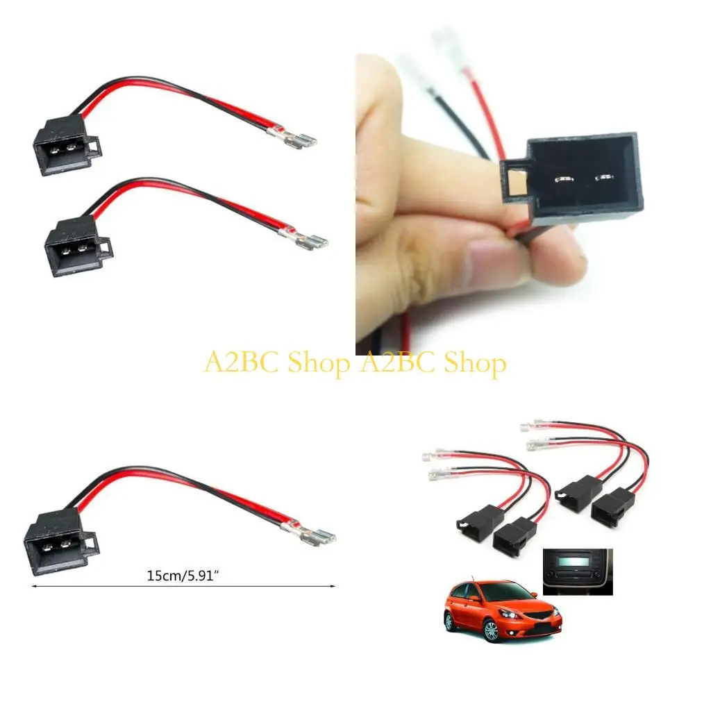 A2BC 4Pcs Car Speaker Audios Harness Wire Adapter for Vauxhall Renault
