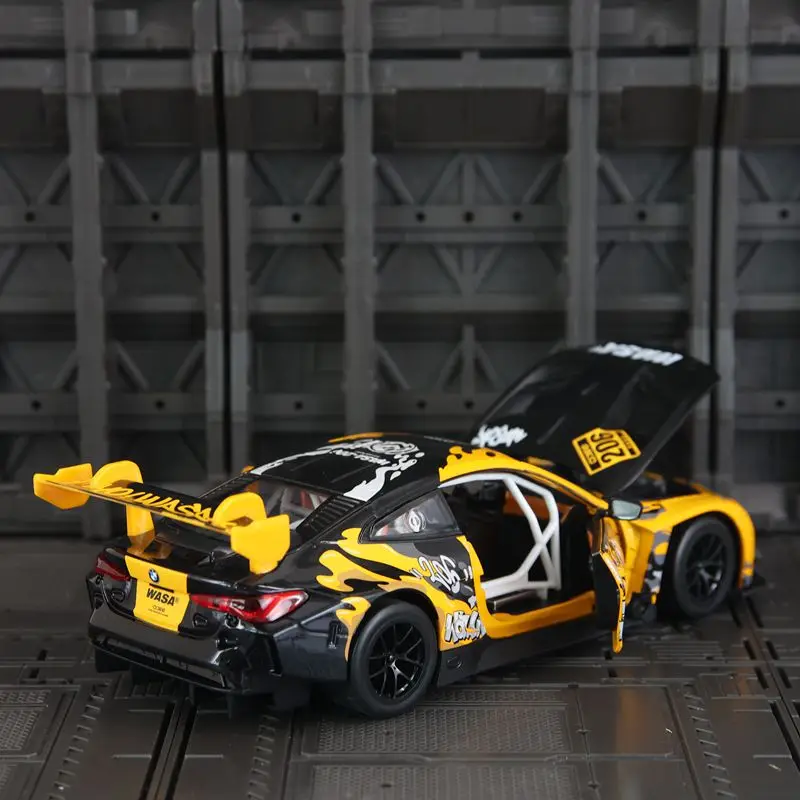 

CCA 1:24 Audi R8WASA совместная модель автомобиля из сплава BMW M4 GT3 модель раллийного автомобиля коллекция украшений тонкой работы и хорошее качество