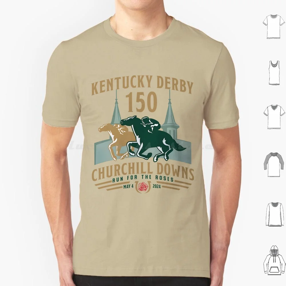 Derby Churchill Downs 2024 Shirt , Run For The Roses Tee , 150th Horse Racing T Shirt 6xl Cotton Cool Tee Derby 2024 Derby