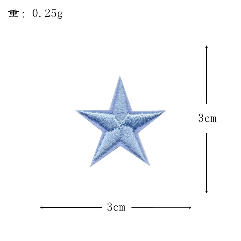 New Embroidery Trumpet Five-pointed Star Patch Clothing Accessories Shoes Hats Bags Jewelry Accessories Patches