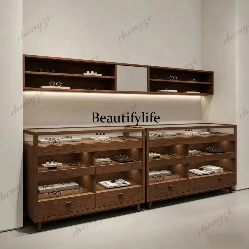 K153 Accessories, optical store, Nakajima cabinet display, display cabinet, flowing water clothing store, multi-layer glass cabi