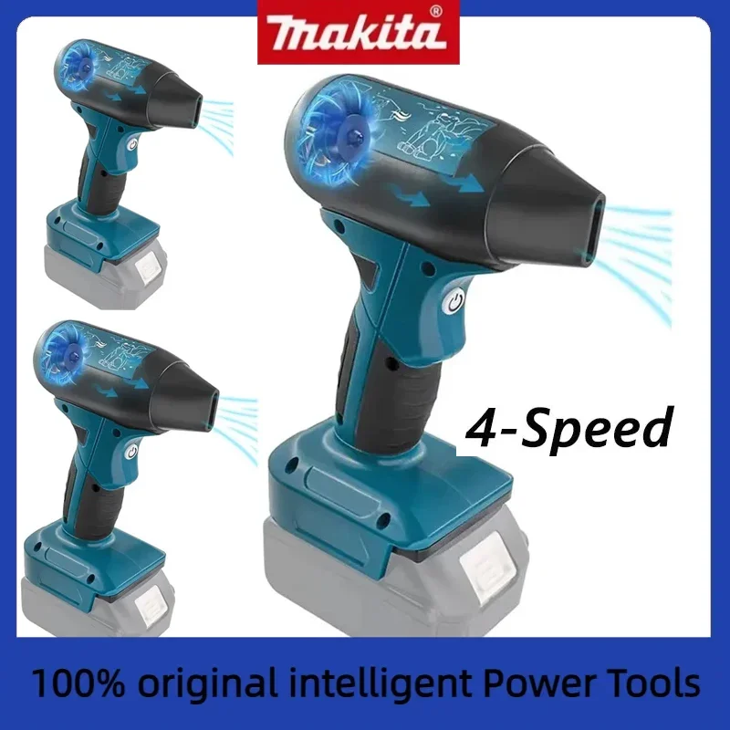 

130000RMP Turbo Jet Fan 4-Speed Handheld Air Blower Car Violent Blower Car Wash Air Gun Dryer For Makita/Dewalt/Milwaukee/Bosch