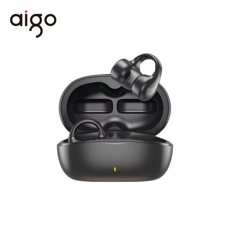 

Aigo TX02 Open Bluetooth Earphones Bluetooth 5.3 Air Bone Conduction Clip Wireless Headset Sports On-Ear Space Audio Headphones