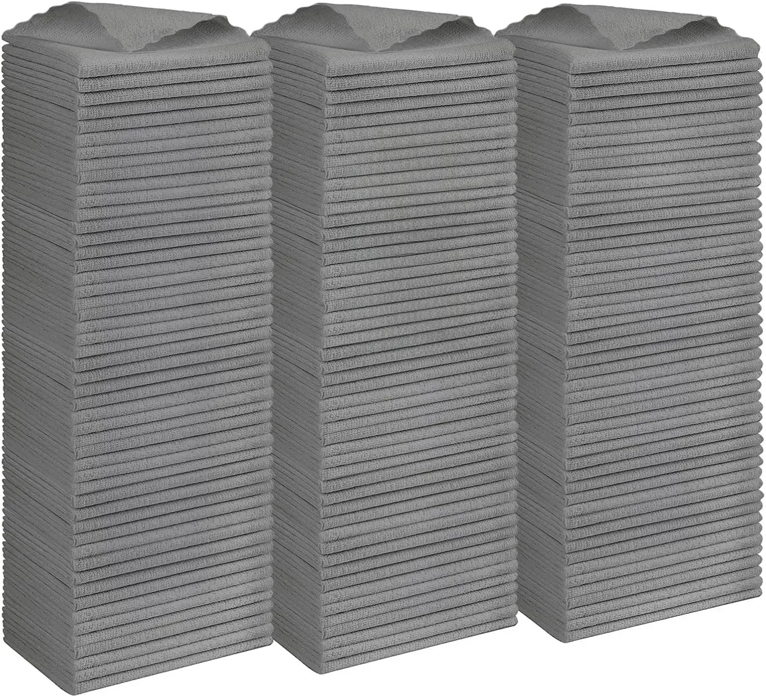 

Салфетки для уборки из микрофибры серого цвета, 150 штук, высокоабсорбирующие, безворсовые кухонные полотенца