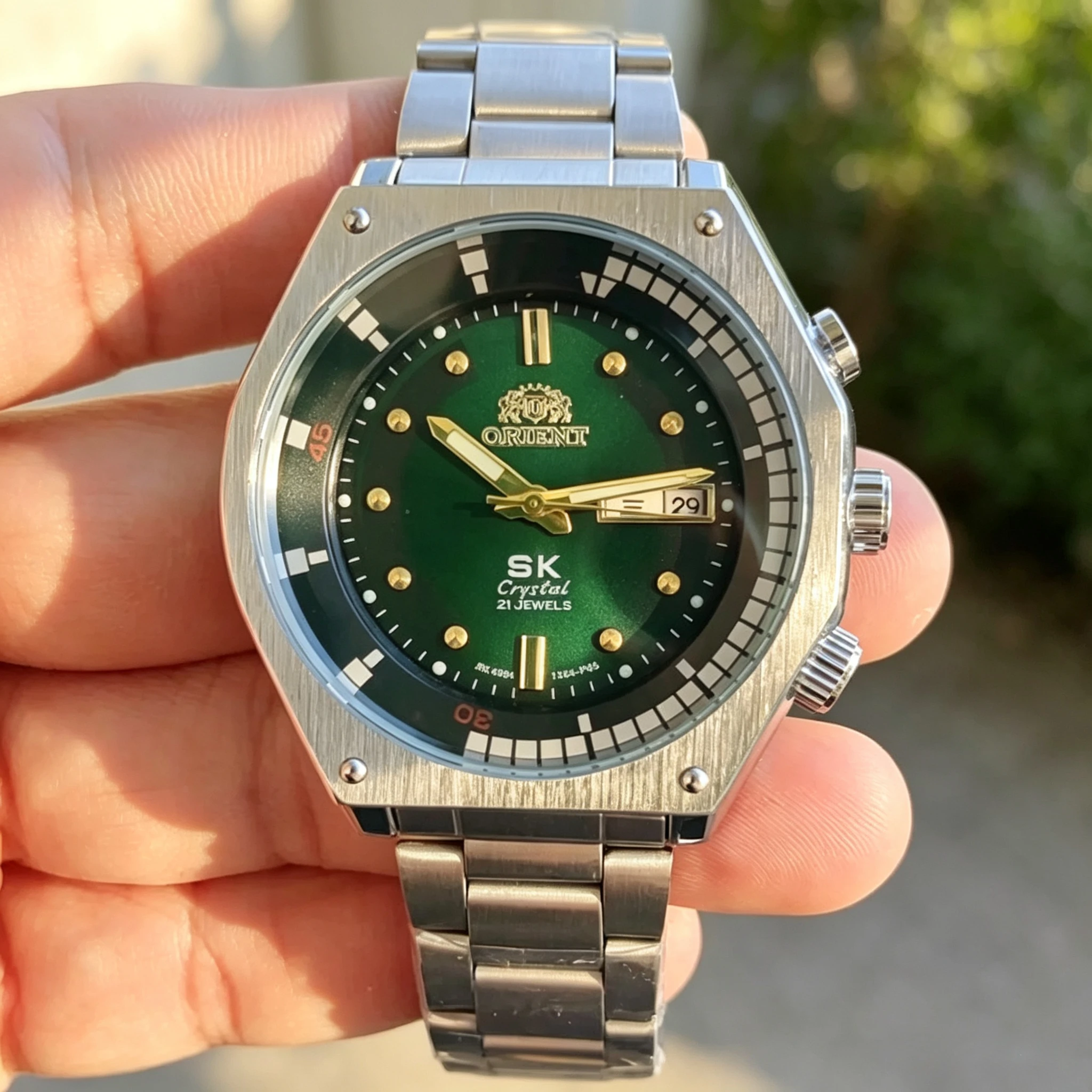 Unique AAA Top Quality Orient Original Brand Watches For Mens Dual Calendar Date Automatic Mechanical Wristwatch Clocks