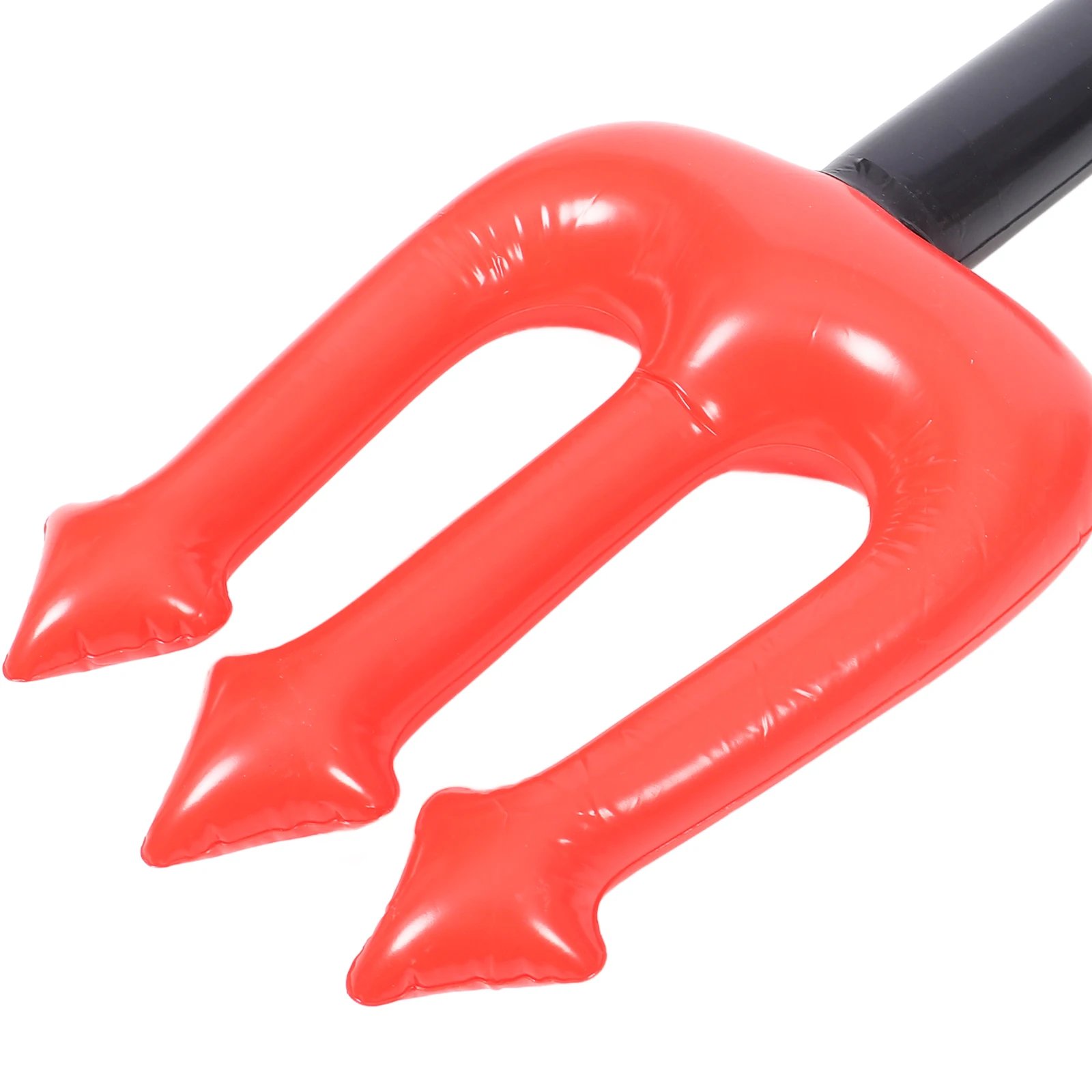 

1pcs Red Pvc Inflatable Fork Costume Accessory For Halloween Party Decor Cosplay Prop Stage Performance Favor