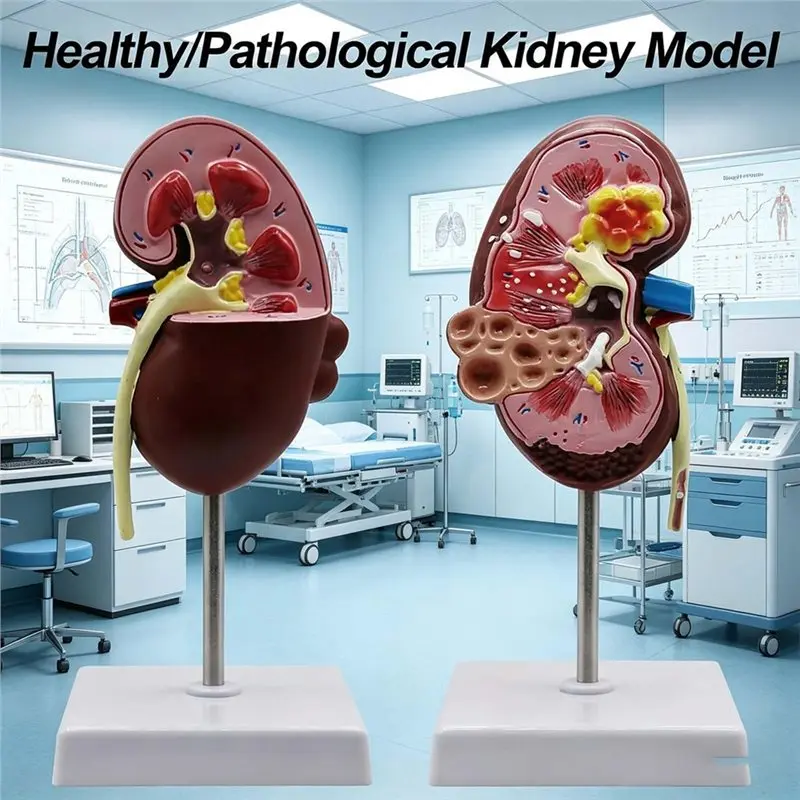 Realistic Teaching Aid-For Nephrology& Urology Studies-Anatomical Human Kidney Model Featuring Pathologies