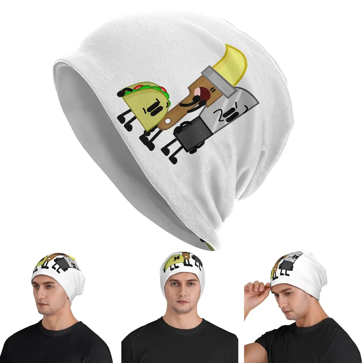 

BFDI Inanimate Insanity, все персонажи Skullies шапки шапки теплая осенне-зимняя уличная шапка вязаные шапки для унисекс