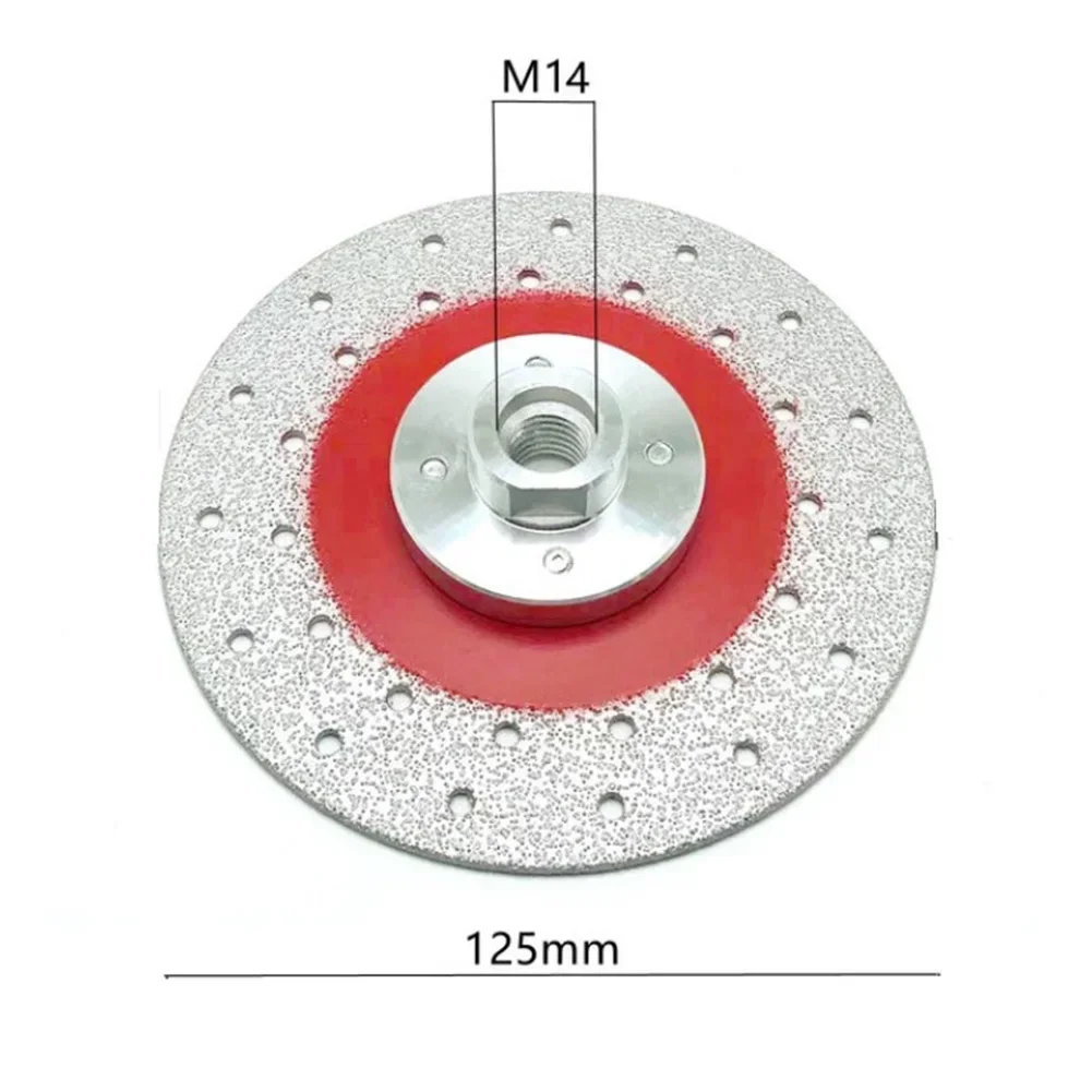 Imagem -03 - Diamante Revestido Disco de Moagem Roda Corte Lâmina Serra para Mármore Concreto Telha Cerâmica Disco Moagem 100 115 125 mm 1pc