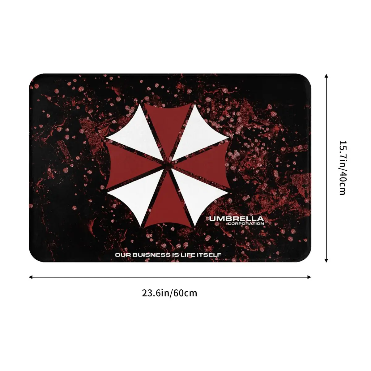 Umbrella Corporation Bathroom Non-Slip Carpet Our Buisness Is Life Itslf Flannel Mat Welcome Doormat Home Decoration Rug