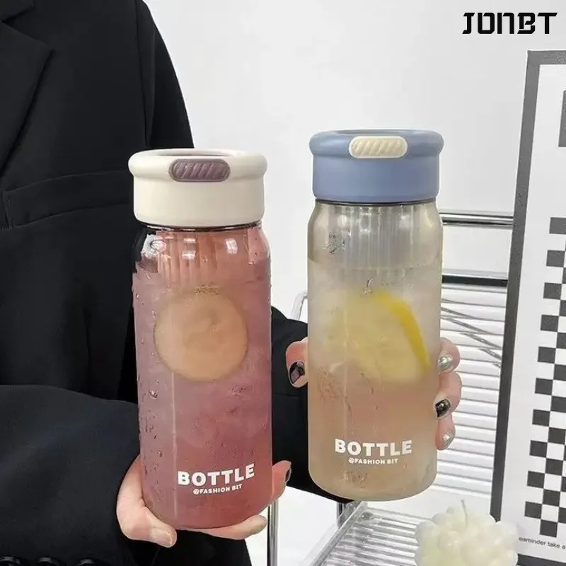 

Portable Frosted Water Bottle Leakproof BPA Free Reusable Drinking Bottle for School Office Outdoor Travel Fitness Lightweight J