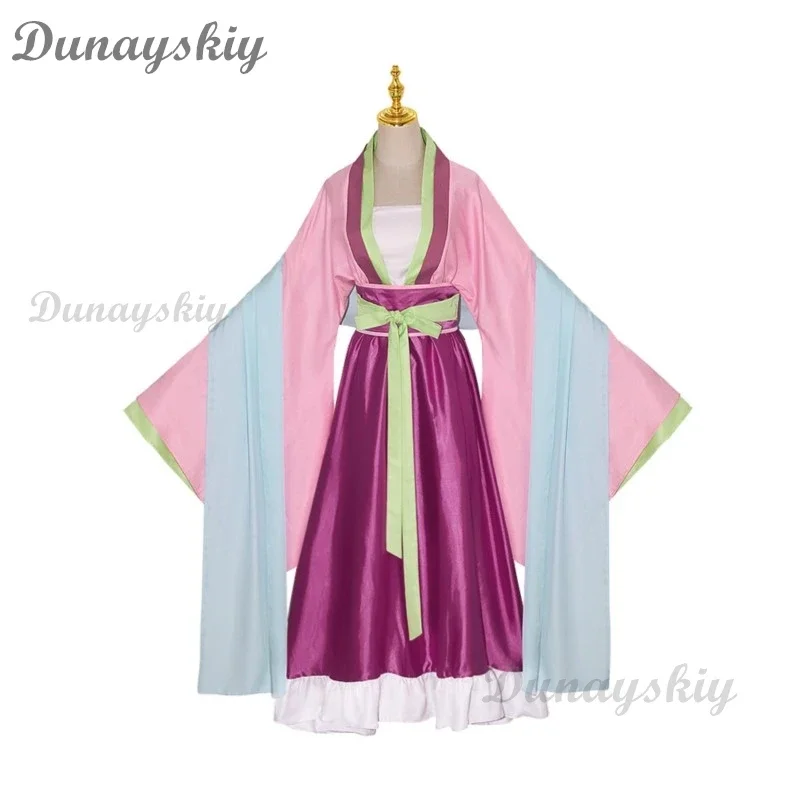 Anime Maomao Cosplay Costume Anime The Apothecary Diaries Hanfu Antiquity Uniform Necklace Earrings Hairpins Girls Women