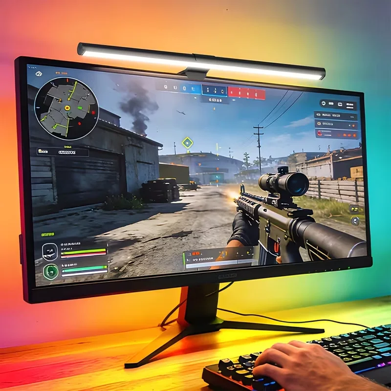 PC Monitor Screen Light Bar For Learning/Reading/Gaming Lighting LED Night Light Eye Protection Timed Reminder Hanging Light