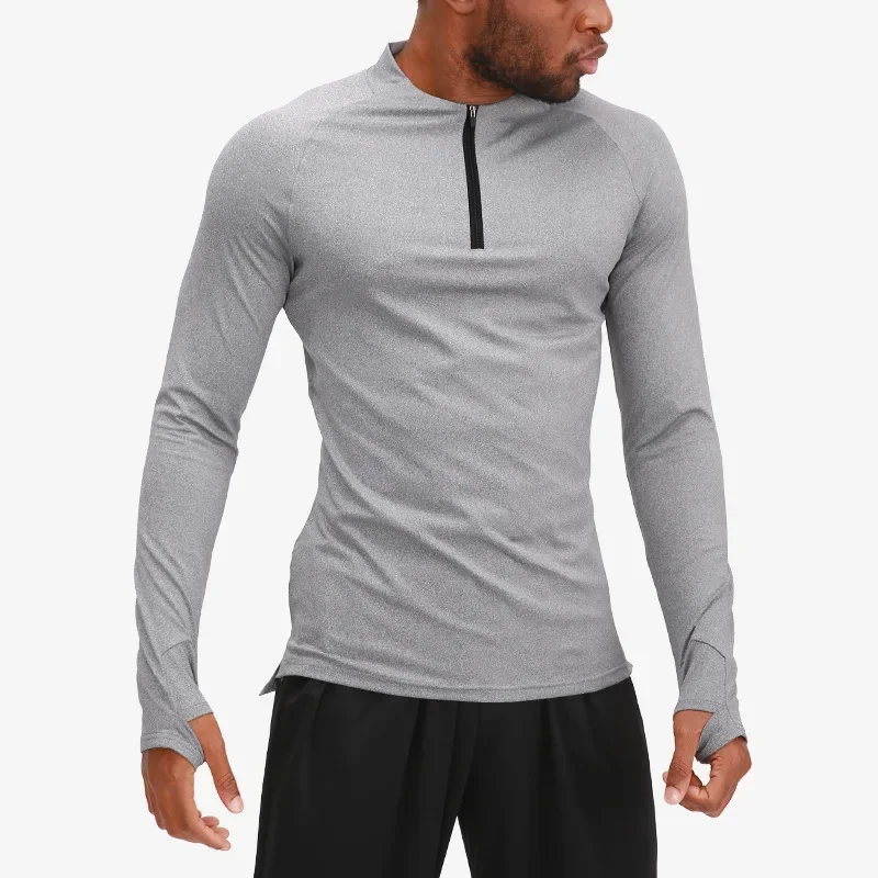 Men\'s Fitness Clothes Long Sleeved Breathable Quick Drying Outdoor Running Compression Basketball Sports Men Fitting Sportswear