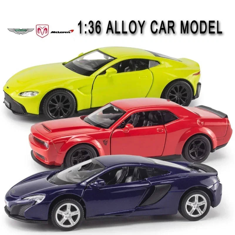 Aston Martin Vantage-Modèle de voiture en alliage moulé sous pression pour enfants et adultes, jouet de Noël, véhicules en métal, cadeau d'anniversaire, 1:36, F192