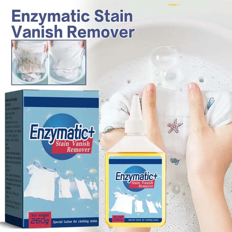 Laundry Stain Remover Garment Stubborn Stain Cleaner Vanish Stain Remover Multi Purpose Clothing Active Enzyme Cleaning Agent