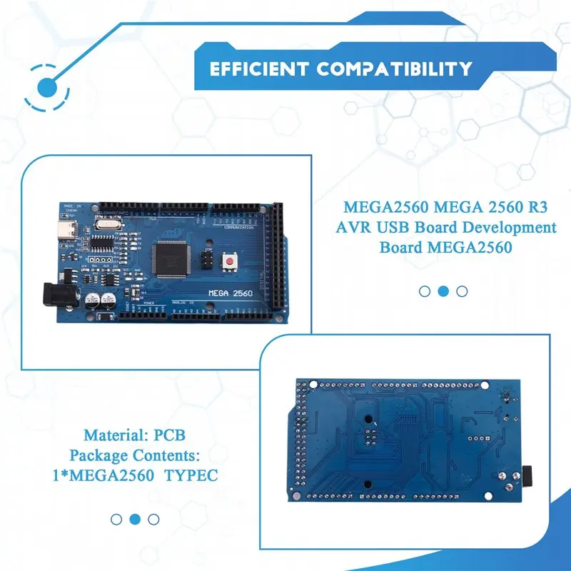 

MEGA2560 R3 AVR USB Development Board MEGA 2560 PRO TYPEC For Arduino Expansion Board MEGA2560 DIY Kit