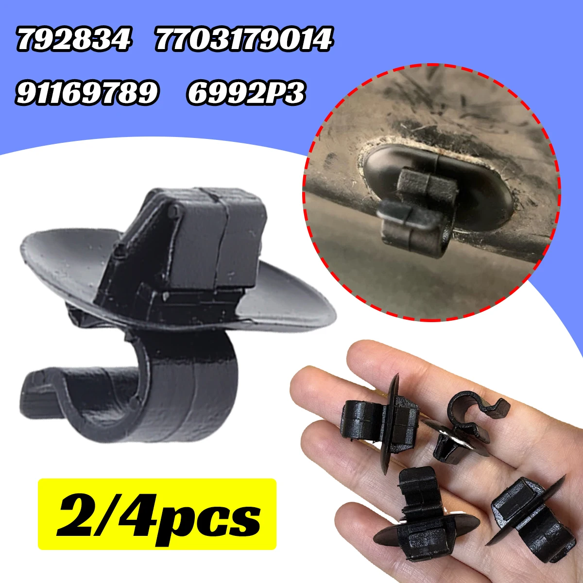 

Hood Bonnet Rod Support Prop Clip Stay Clamp Holder 792834 for Citroen Eurovans/Evasion I 1994-2002 Fastener Retainer Fittings