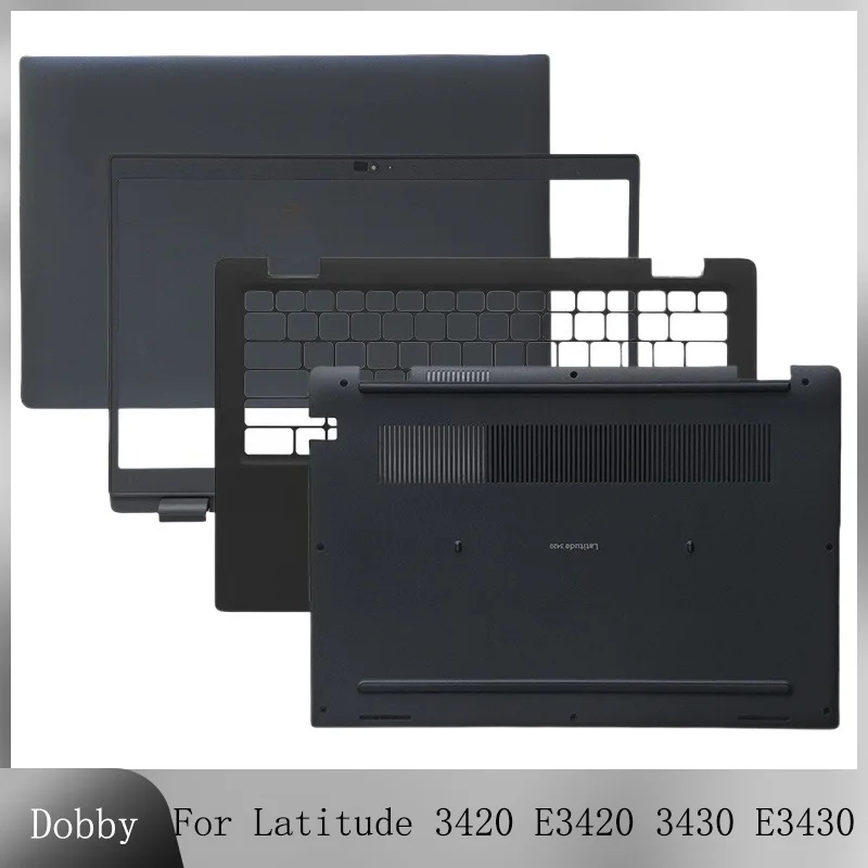 

New For Latitude 3420 E3420 3430 E3430 LCD Back Cover Lid Front Bezel Frame Palmrest Upper Housing Top Case Bottom Shell Black