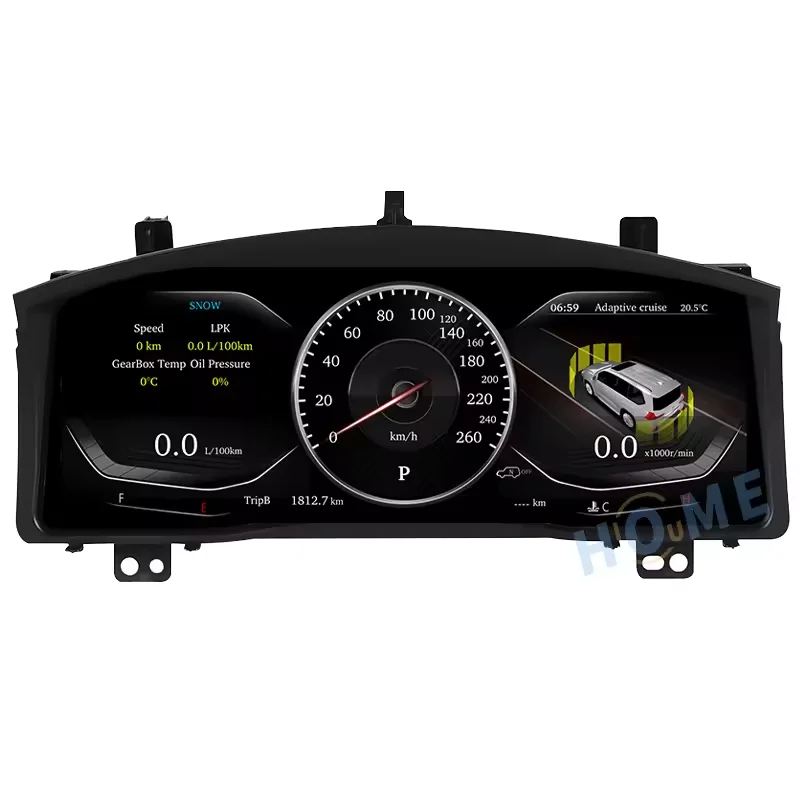 نظام لينكس LCD الرقمي 12.3 بوصة لـ. LX570 2007-2017 لوحة افتراضية للملاحة الرقمية للوحة القيادة #3