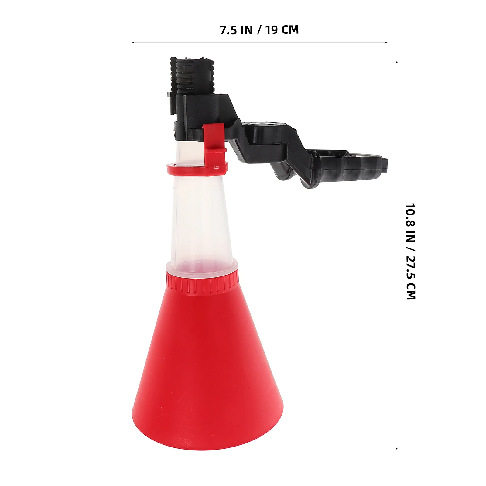 قمع الزيت ذو القطر الكبير من البلاستيك العالمي لمحرك السيارة والدراجات النارية أداة تعبئة الزيت مانعة للتسرب ولا تسرب