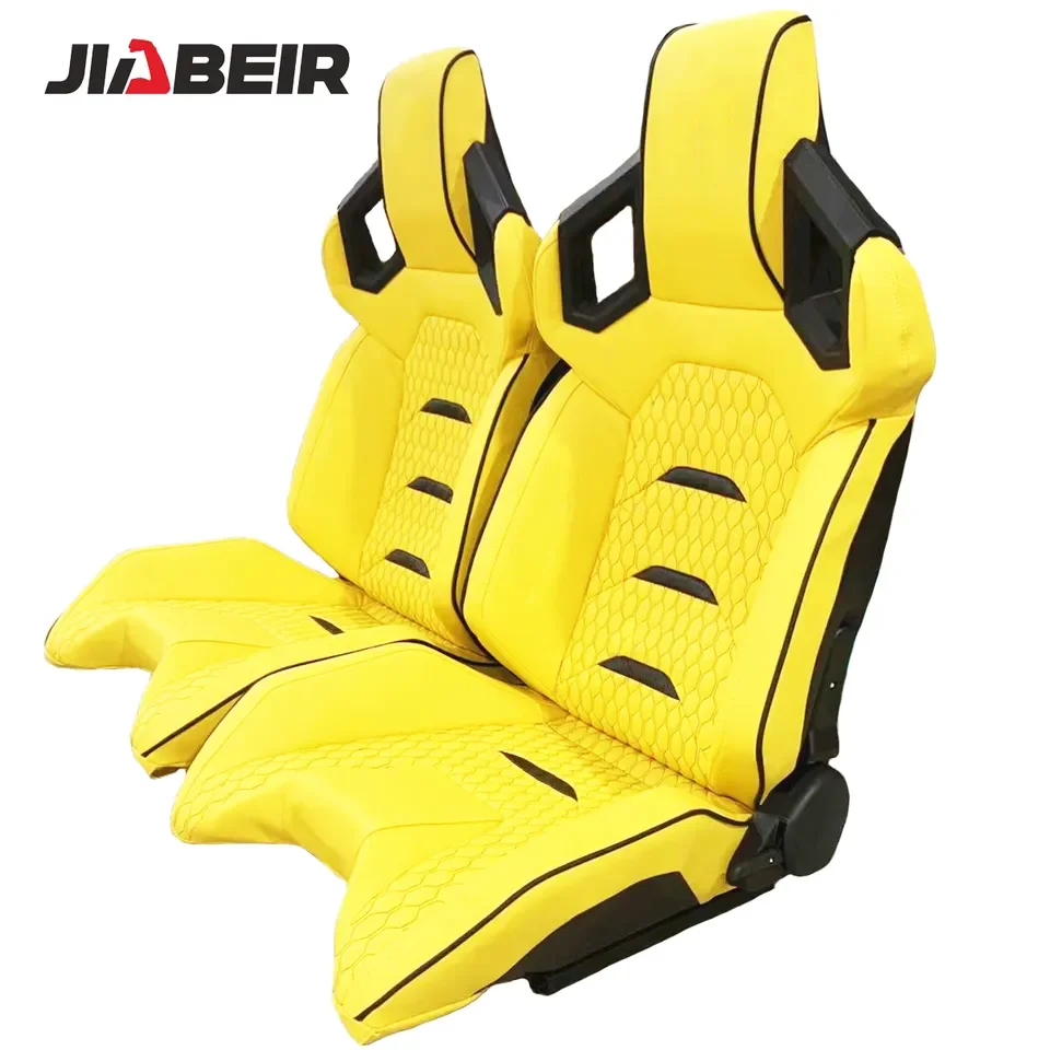 JIABEIR 1085 Interior Accessories Luxury Leather Bucket Adjustable Sport Vehicle Racing Car Seats