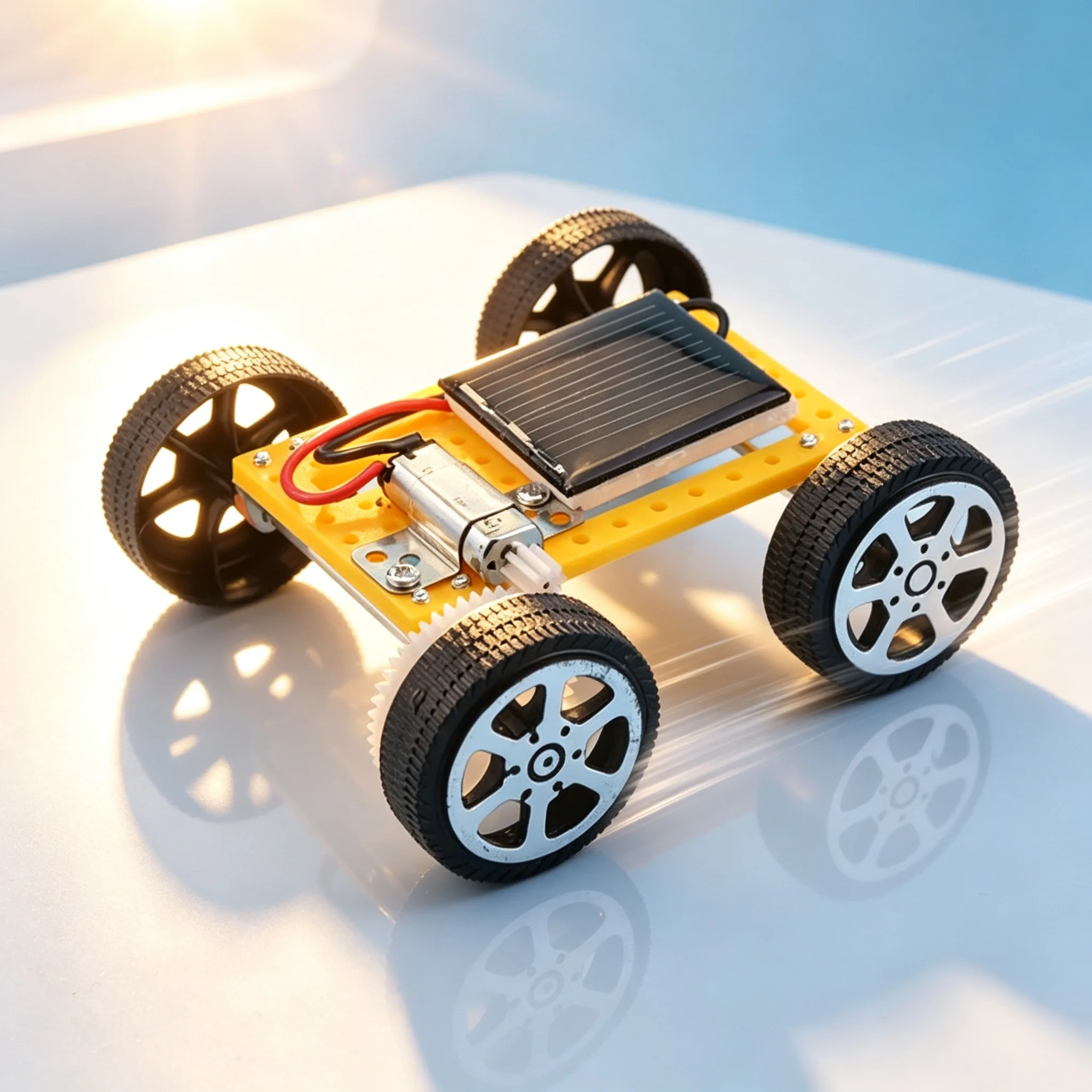 DIY Solar Car Assembly Kit STEM Educational Science Experiment Toy Mini Vehicle Model Kids Hand Craft Birthday Party Favor Gifts
