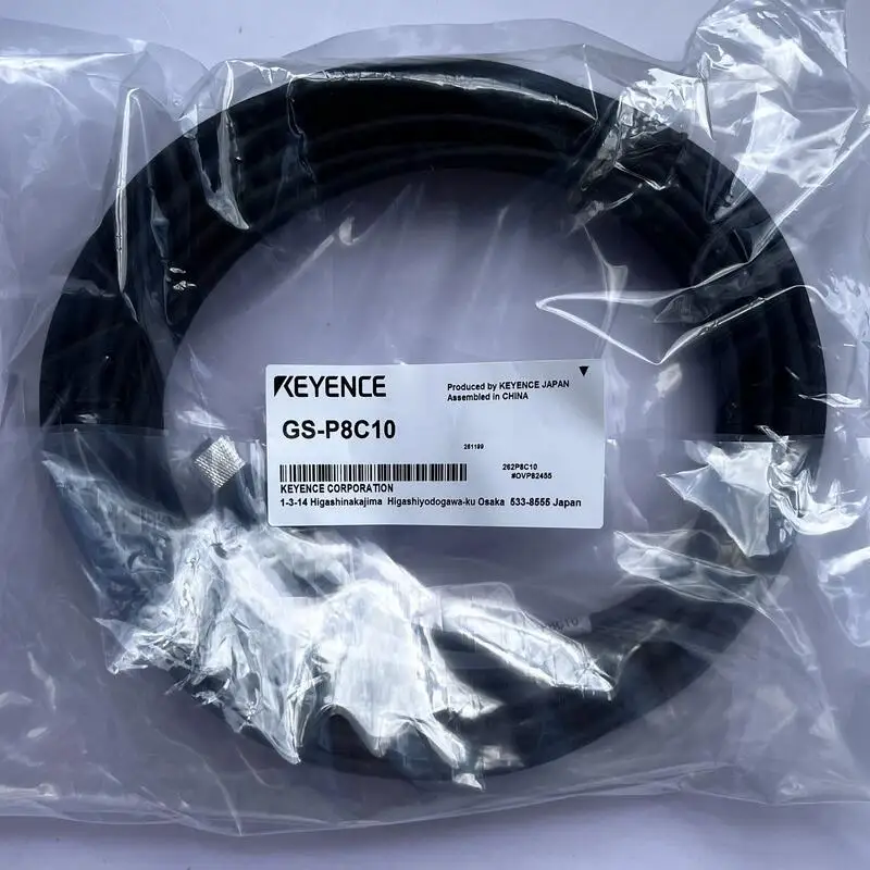 Brand New Original GS-P8C10 Keyence Safety Interlock Switch Cable M12 Connector 8-pin 10m In Stock