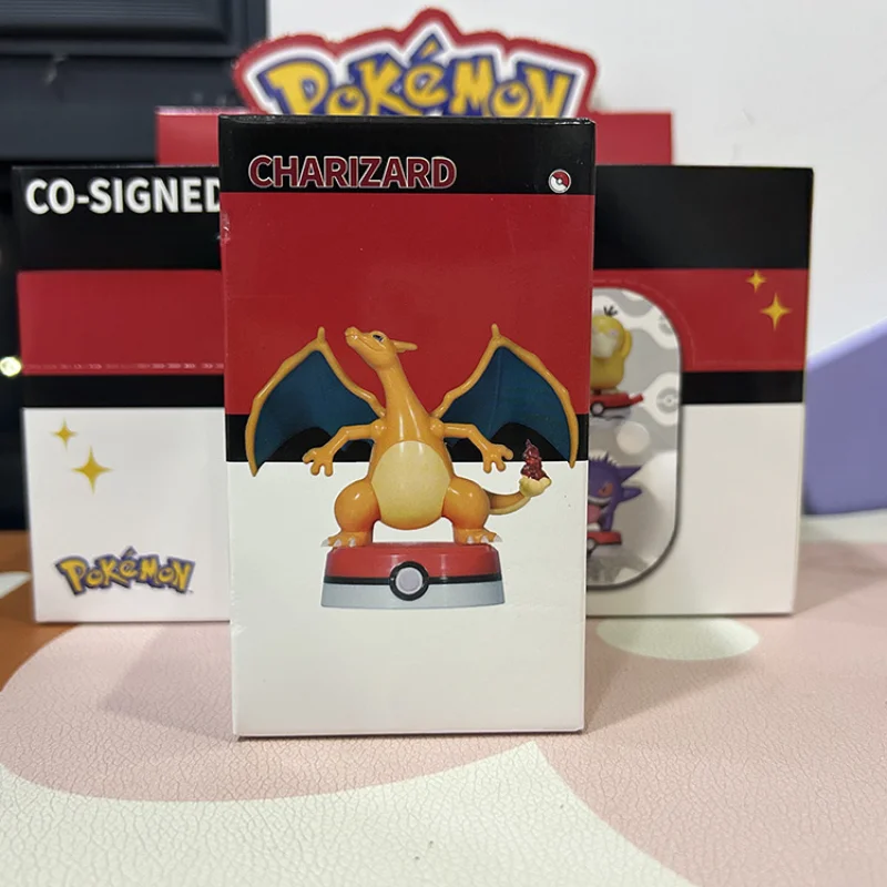 Figura de Pokémon movible para niños, modelo de Pikachu, Gengar, Psyduck, versión Q, Slowpoke, Mewtwo, juguete Kawaii, regalo de cumpleaños