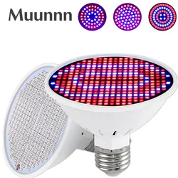 LED E27 oświetlenie do uprawy pełne spektrum szklarnia LED rosnące światła dla domowa hydroponiczna roślina żarówka 126 200 300 leds lampa fito