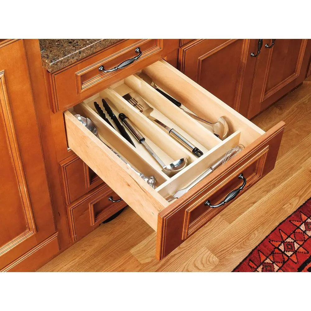 Custom Trim-to-it Silverware Der Organizer or Kitchen Utensils, Cutlery Cabinet Storage Divider Insert, 18.5