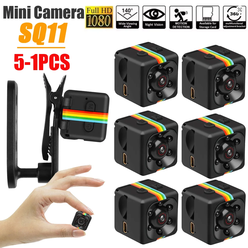 5-1 قطعة SQ11 كاميرا صغيرة كاملة HD 960P كاميرا فيديو محس حركة للرؤية الليلية كاميرا دقيقة DVR الرياضة DV لنظام التشغيل Windows 7/2000/XP/Vista #1