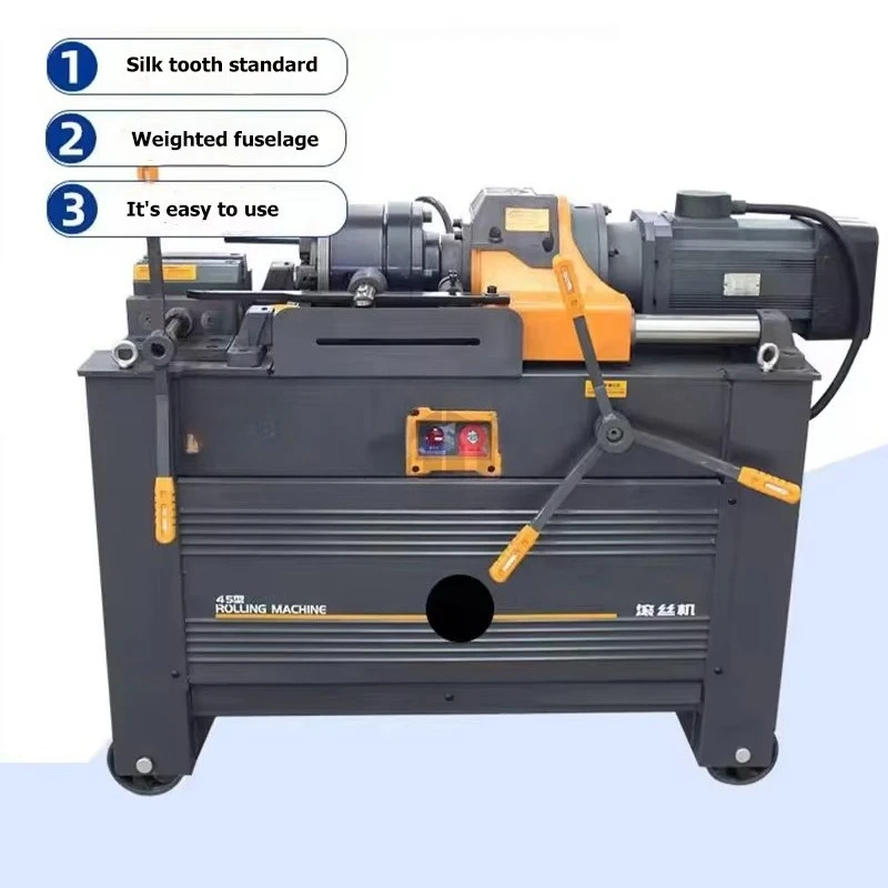 40Rod Bolt Casing Pipe Rebar Hydraulic Steel Bar Tread Rolling Machine With Thread Roller Die Mould