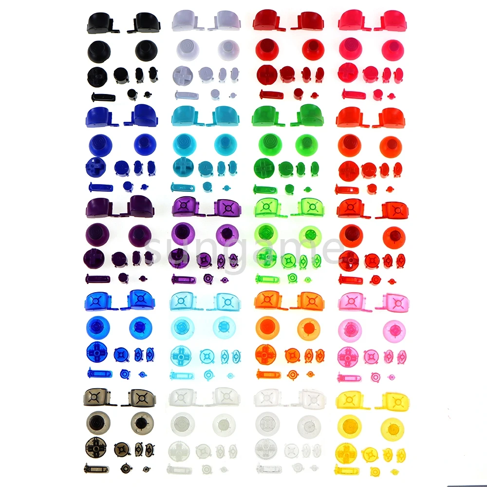 1set For Nintend GameCube NGC Full Set L R ABXY Z Keypads Buttons Controller D Pads Power ON OFF Buttons with Joystick Cap