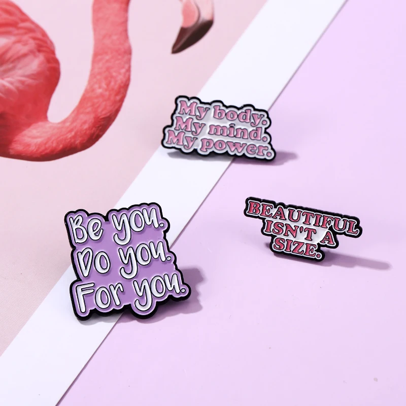 Girl Power Enamel Pins She Believed She Could So She Did Brooches Bag Clothes Lapel Badges Feminist Jewelry Gift for Friends