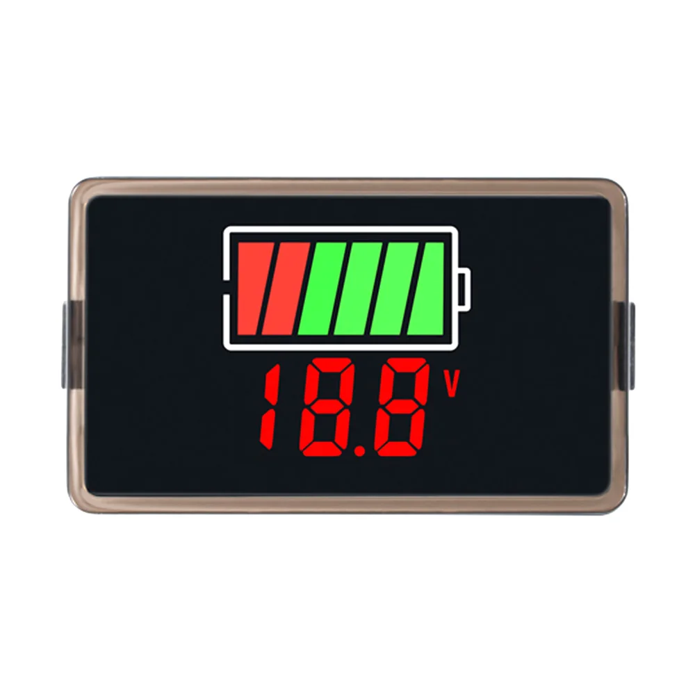 DC 8-100V Car Battery Charge Level Indicator 12V 24V 36V USB Lithium Battery Capacity Meter Tester Display LED Tester Voltmeter