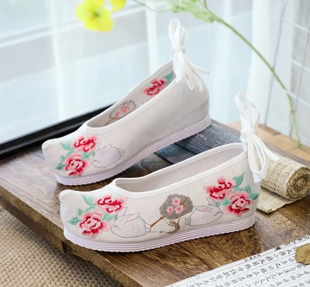 Shoes for Women Fashion Casual Vintage Embroidery Ethnic Style Streetwear Chinese Style Harajuku Hanfu Comfortable Women\'s Shoes