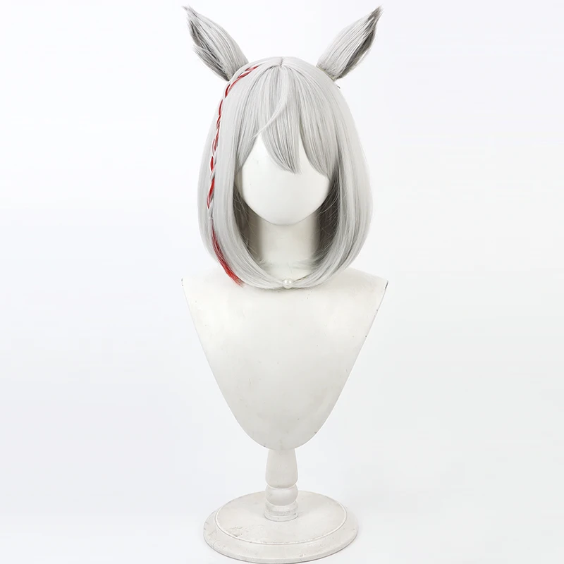 Game Xenoblade  Mio Cos Cosplay Wig Halloween Carnival Party Prop Synthetic Hair Heat Resistant Fiber + Wig Cap