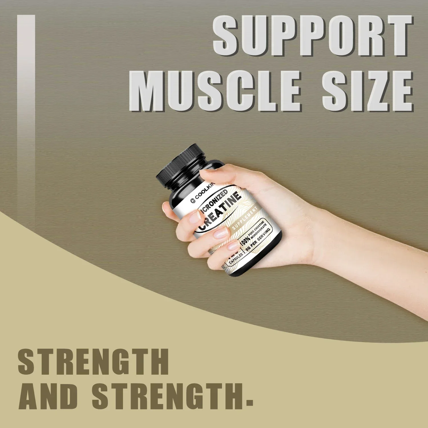 Micronized Creatine - Creatine Monohydrate Muscle Growth & Strength, Improve Performance