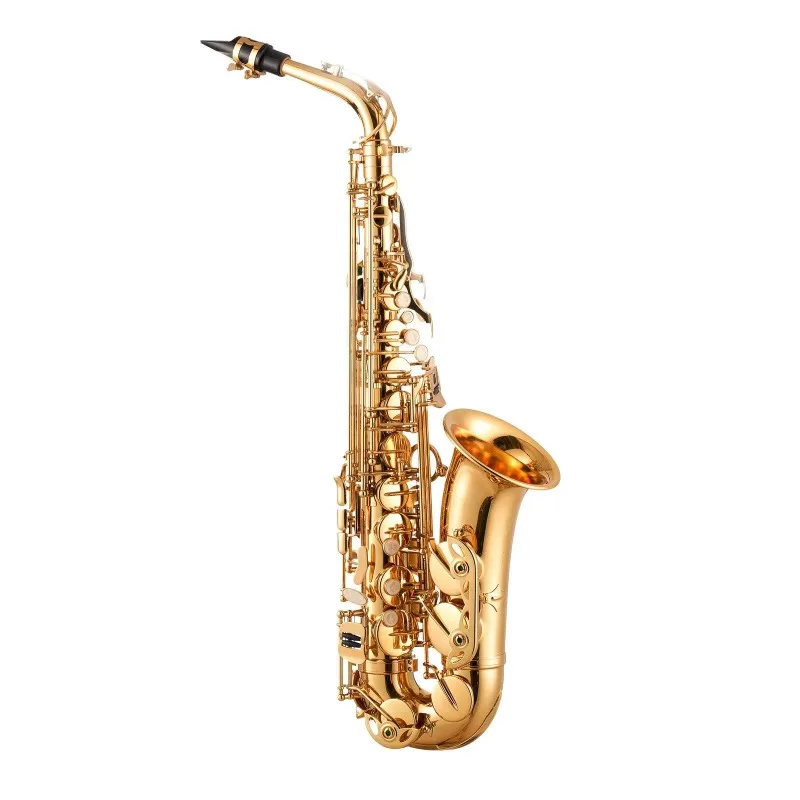 E Saxophone Set for Students Beginners D0100X3BSMT 23-Key Brass Lacquered E♭ Alto Sax