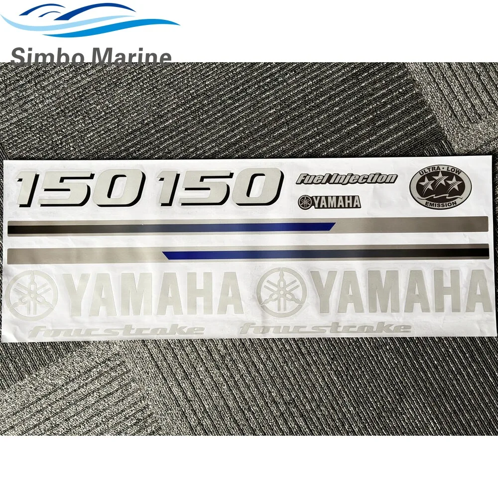 

Decal set For Yamaha 150 Outboard Kit Sticker Yamaha 150 HP Four Stroke