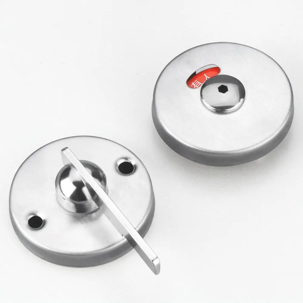 Public Toilet Divider Door Lock Heavy Duty Stainless Steel Stall Privacy Indicator Latch For Commercial Restroom Hardware