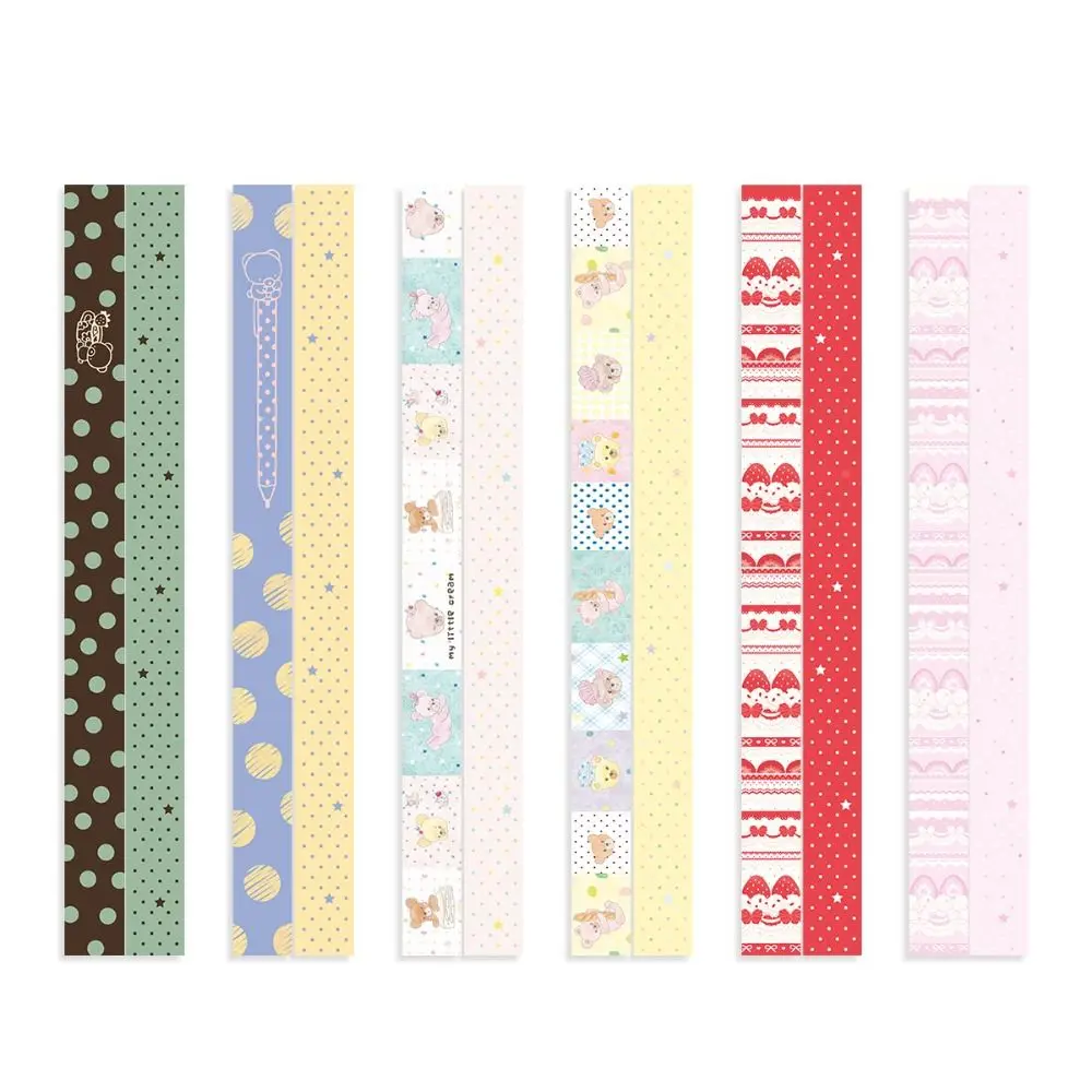 Double-sided Pattern Design Notebook Straps Adjustable Star Decor A7/M5 Binder Tie Band Elastic Strap