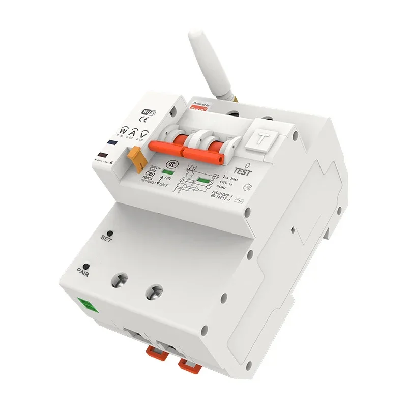 在庫あり Tuya 4P リモコン タイミングモニター 漏電保護 電流 Wifi スマートサーキットブレーカー