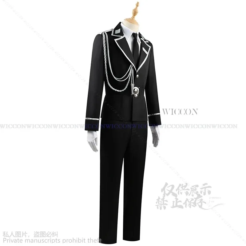 QWERT123Anime Sweet Punishment Cos Myojin Aki Cosplay Black Amai Choubatsu Roleplaying DK Uniform HalloweeASDFGHJK 123456