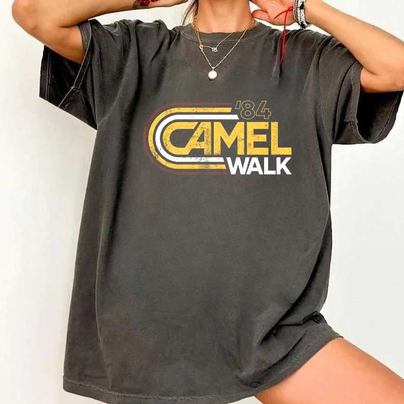 Retro Camel Walk ’84  Print Cotton Short Sleeve T-Shirt 2026 Summer Men Women Tee Gift For Phish Vintage Harajuku Streetwear Top