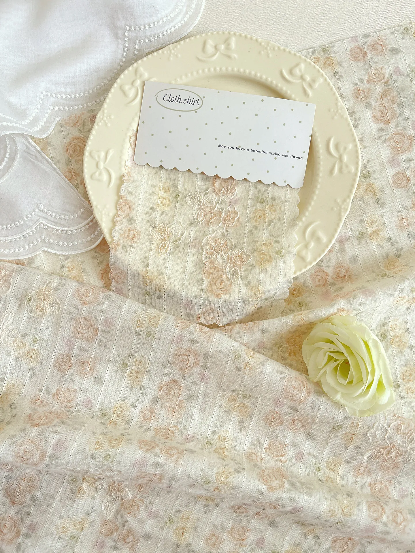 Tissu coréen en polyester et c - Baby Clothing Embroidery avis et prix
