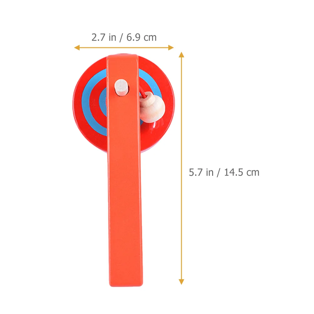핸들 케이블 자이로 우드 유치원 장난감, 어린이 자이로스코프 유아 어린이 장난감, 캐주얼 교육, 3 개